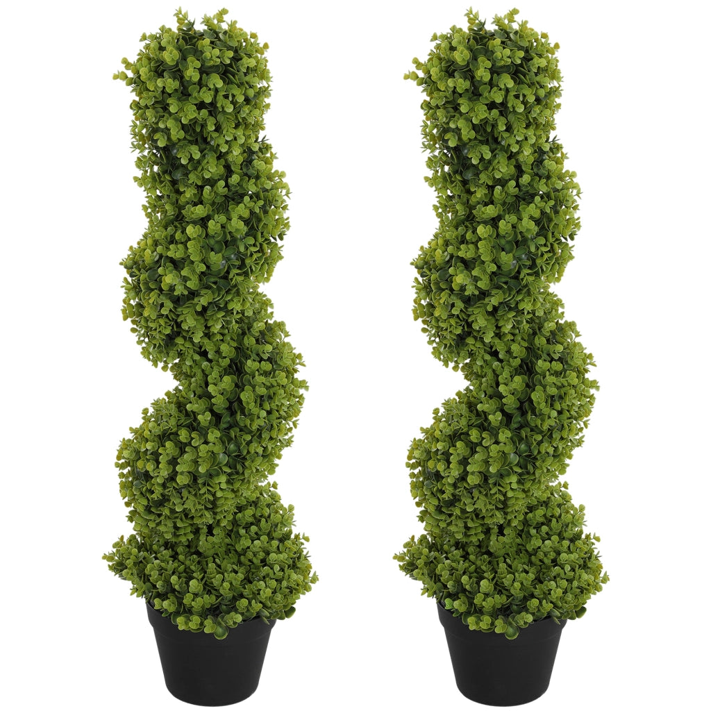 Set 2 Piante Artificiali Decorative con Vaso ¨C Xylo ¨C Verde 90 cm per Interno ed Esterno