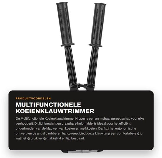 Tang da maneggiamento per bestiame portatile - Multifunzionale - Strumento in acciaio inossidabile - Manubrio antiscivolo - Efficiente e rapido - Lame regolabili - Tang per bestiame