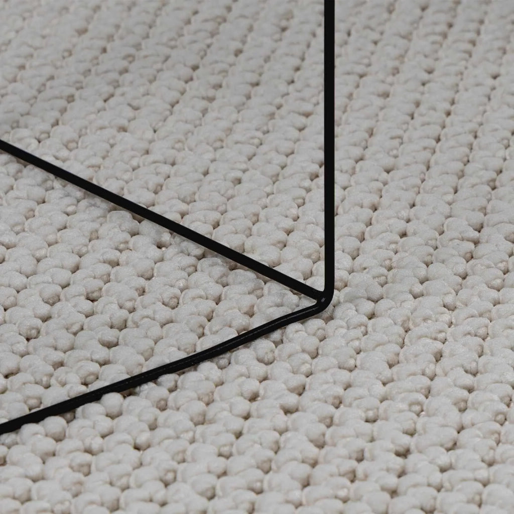 Tappeti per area Rotondo LUGO Crema Ø 160 CM Poliestere 42022685