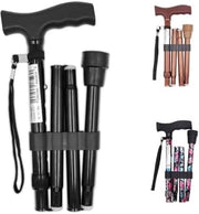 Wandalo per Donna e Uomo - Wandalo per Anziani - Wandalo Leggero in Alluminio con Punta Antiscivolo - Incluso Cassetto di Riposo - Nero