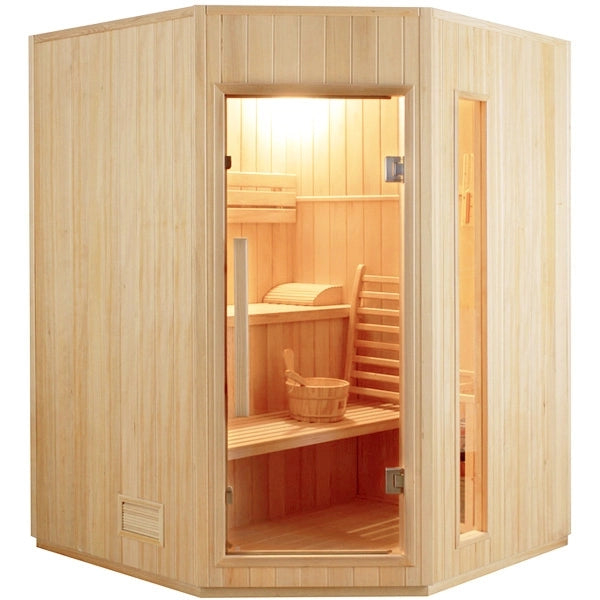 Sauna finlandese tradizionale SAKURA da 3-4 posti