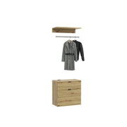 Mobile contenitore 2 cassetti – Rovere chiaro – BODITE