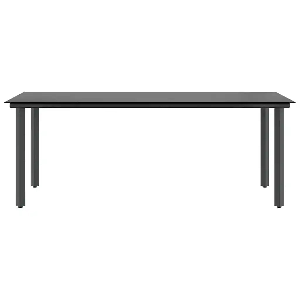 Set da Pranzo da Giardino 9 pz con Cuscini Polyrattan Vetro 3334568
