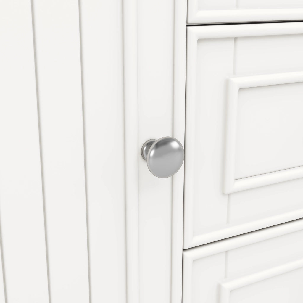 Mobile sottolavabo con 2 cassetti e vano; per bagno; in MDF; bianco; 78.5×46×46.8 cm