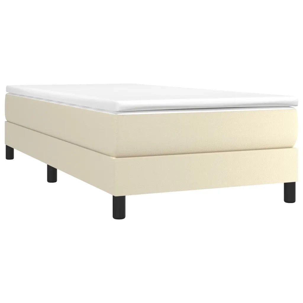 Struttura Letto a Rete a Molle Crema 90x190 cm in Similpelle 3120672