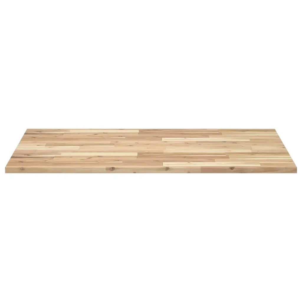 Piano Tavolo | Superficie Tavolo | Piano Scrivania Non Trattato 80x70x2cm Legno Massello di Acacia