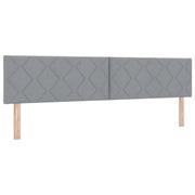 Testiera | Testata LED Grigio chiaro 200 cm Tessuto
