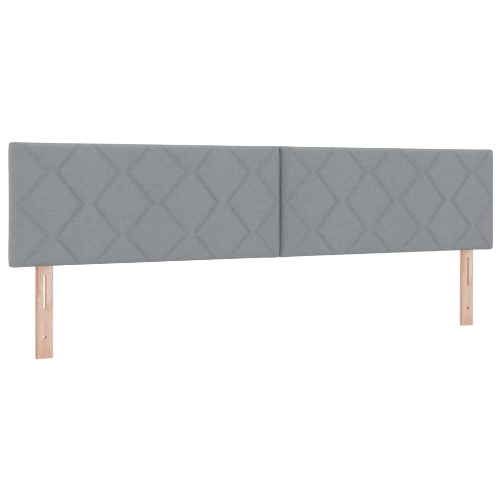 Testiera | Testata LED Grigio chiaro 200 cm Tessuto