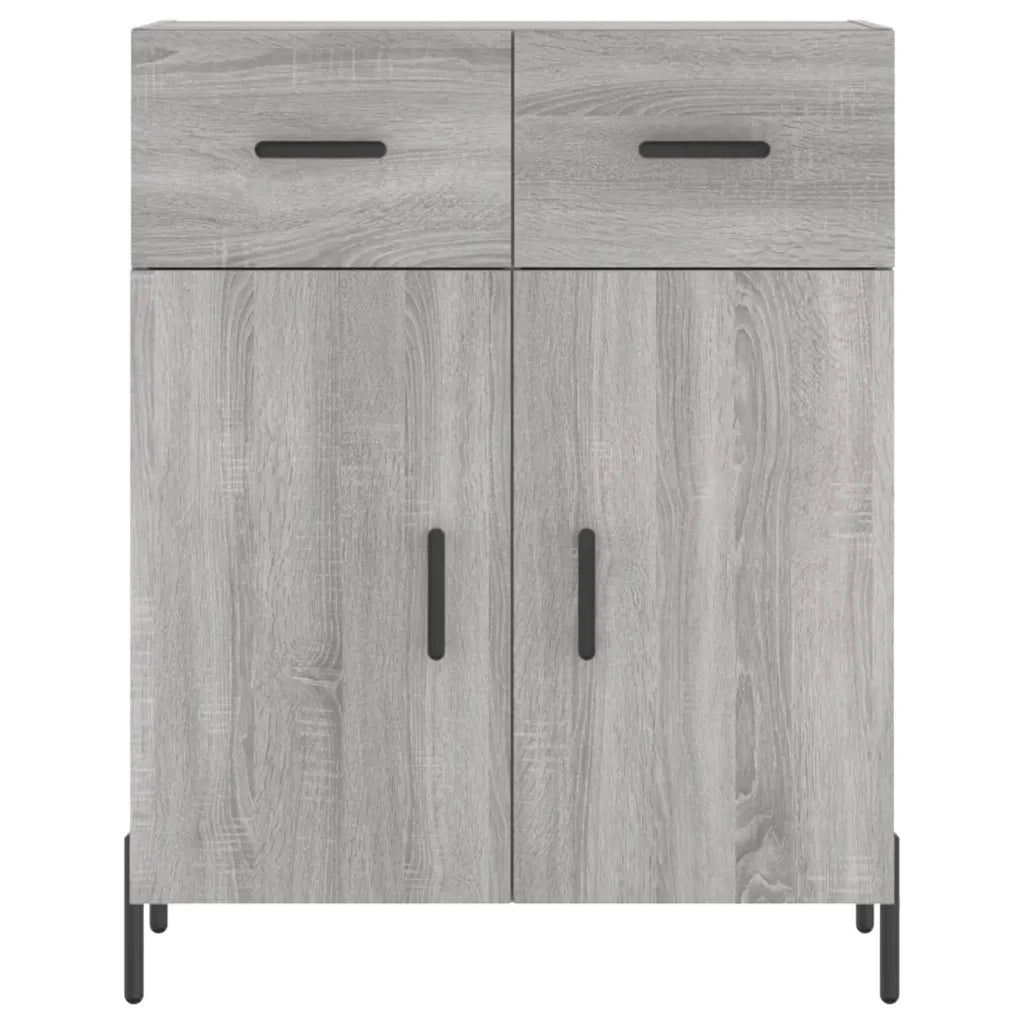 Credenza | Madia | Buffet da pranzo | Armadio da pranzo Grigio Sonoma 69,5x34x180 cm in Legno Multistrato