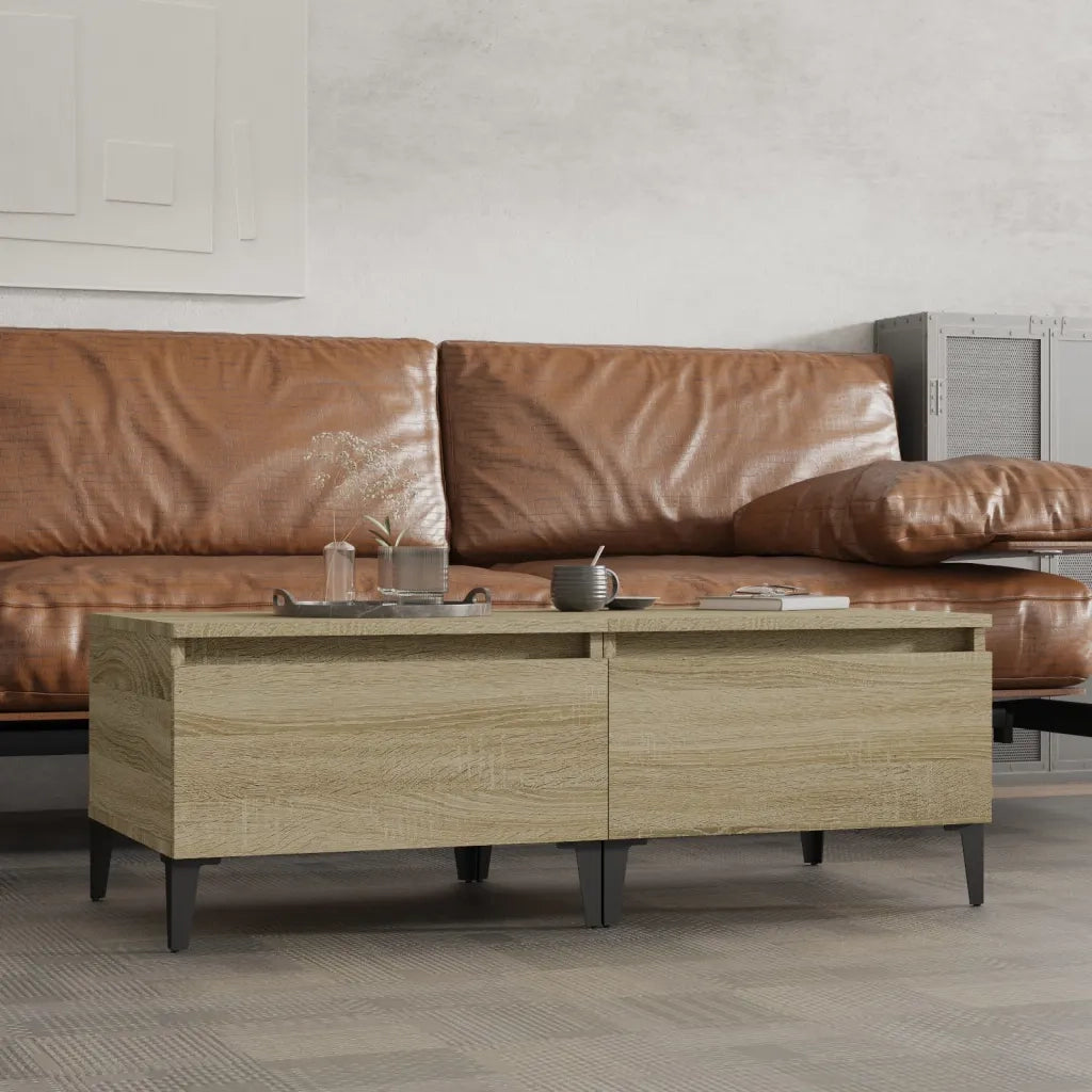Tavolini 2pz Rovere Sonoma 50x46x35 cm in Legno Multistrato 819523