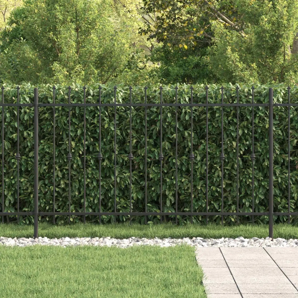 Recinzione da Giardino | Recinzione a punte Asten Nero