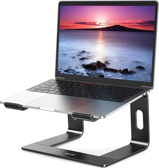 Stand per laptop ergonomico per computer portatile da 10 a 15,6 pollici - Riser in alluminio regolabile per migliorare la postura