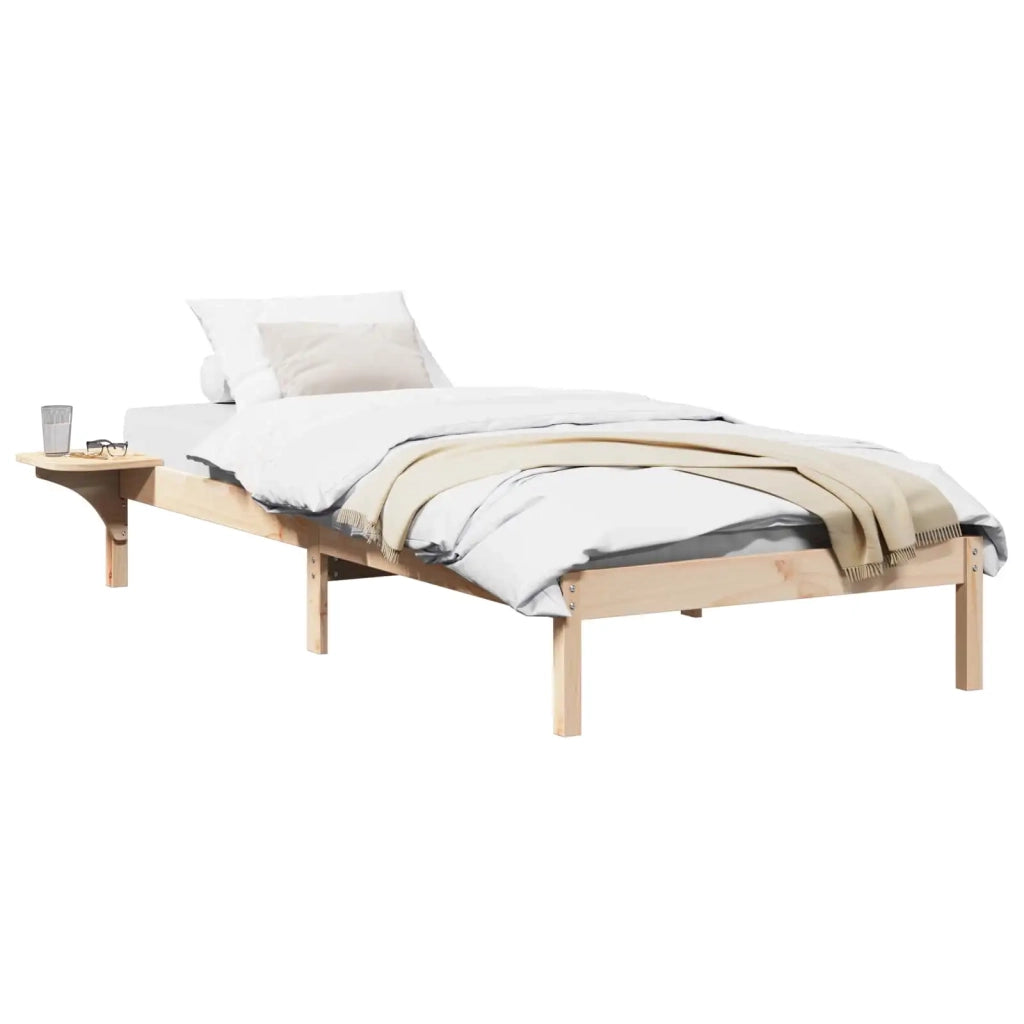 Letto singolo | Letto per adulti | Struttura del letto Naturale 75 x 190 cm Pino massello