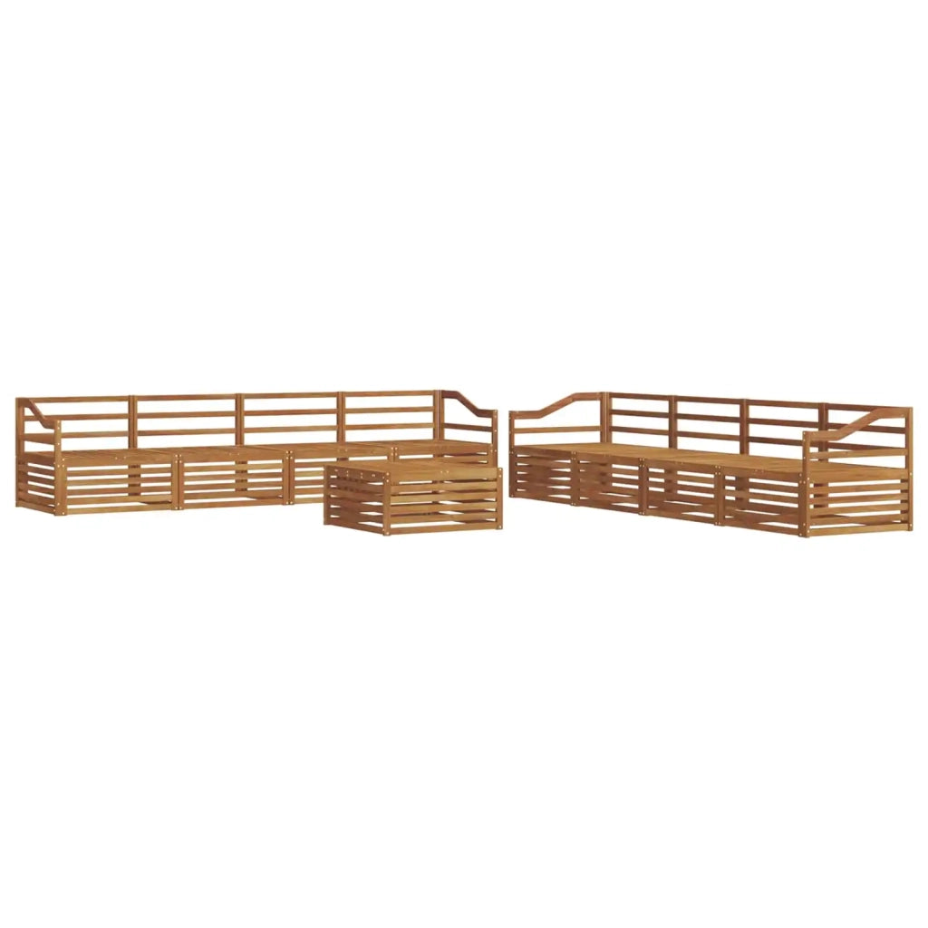 Set di divani da esterno 9 pcs Naturale 3373234