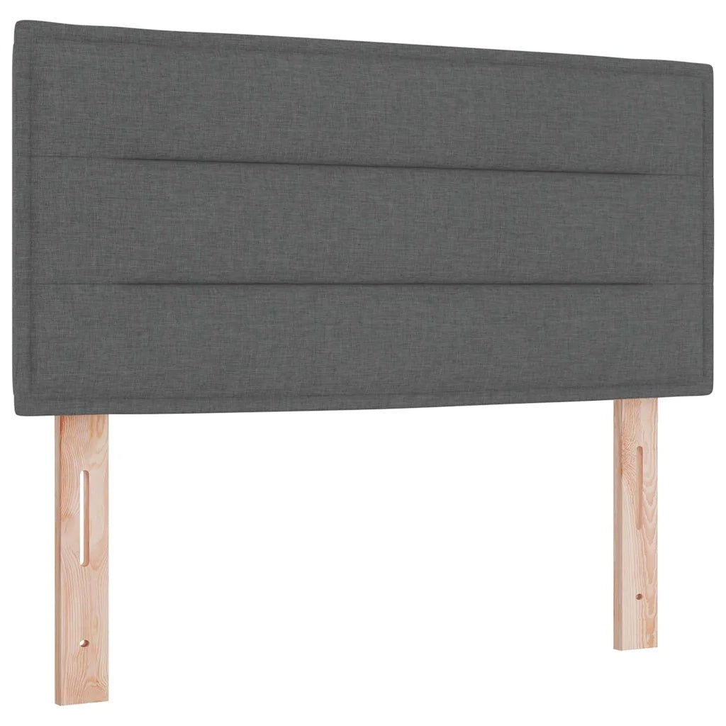Letto a molle con materasso Grigio scuro 200 x 80 cm Tessuto 3341196