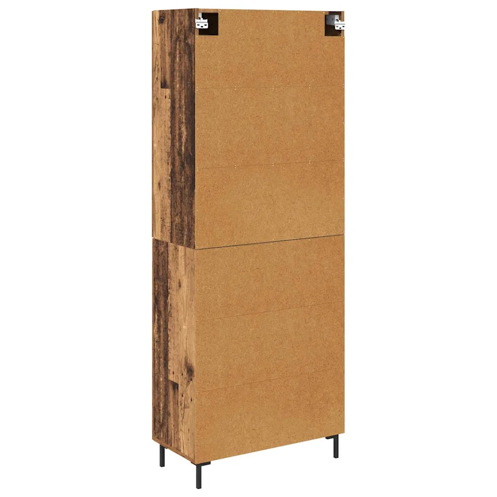 Credenza 2 pz | Madia | Buffet da pranzo | Armadio da pranzo Legno vecchio Legno multistrato