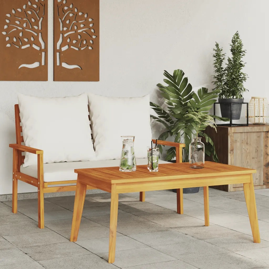 Set da Giardino | Set Salotto da Giardino con Cuscino in Legno Massello di Acacia