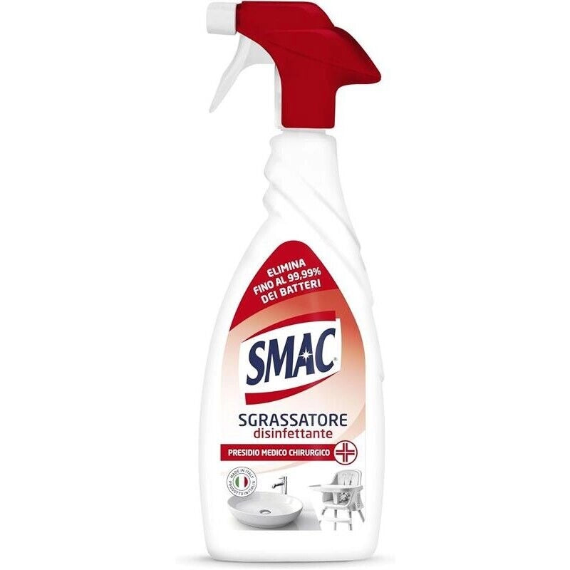 SMAC MAXI PACCO 12 PZ SPRAY SGRASSATORE 650 ML DISINFETTANTE CON CANDEGGINA