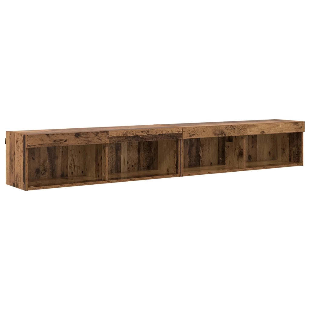 Mobile Porta TV con LED 5 pz-Credenza per TV Legno vecchio 518121