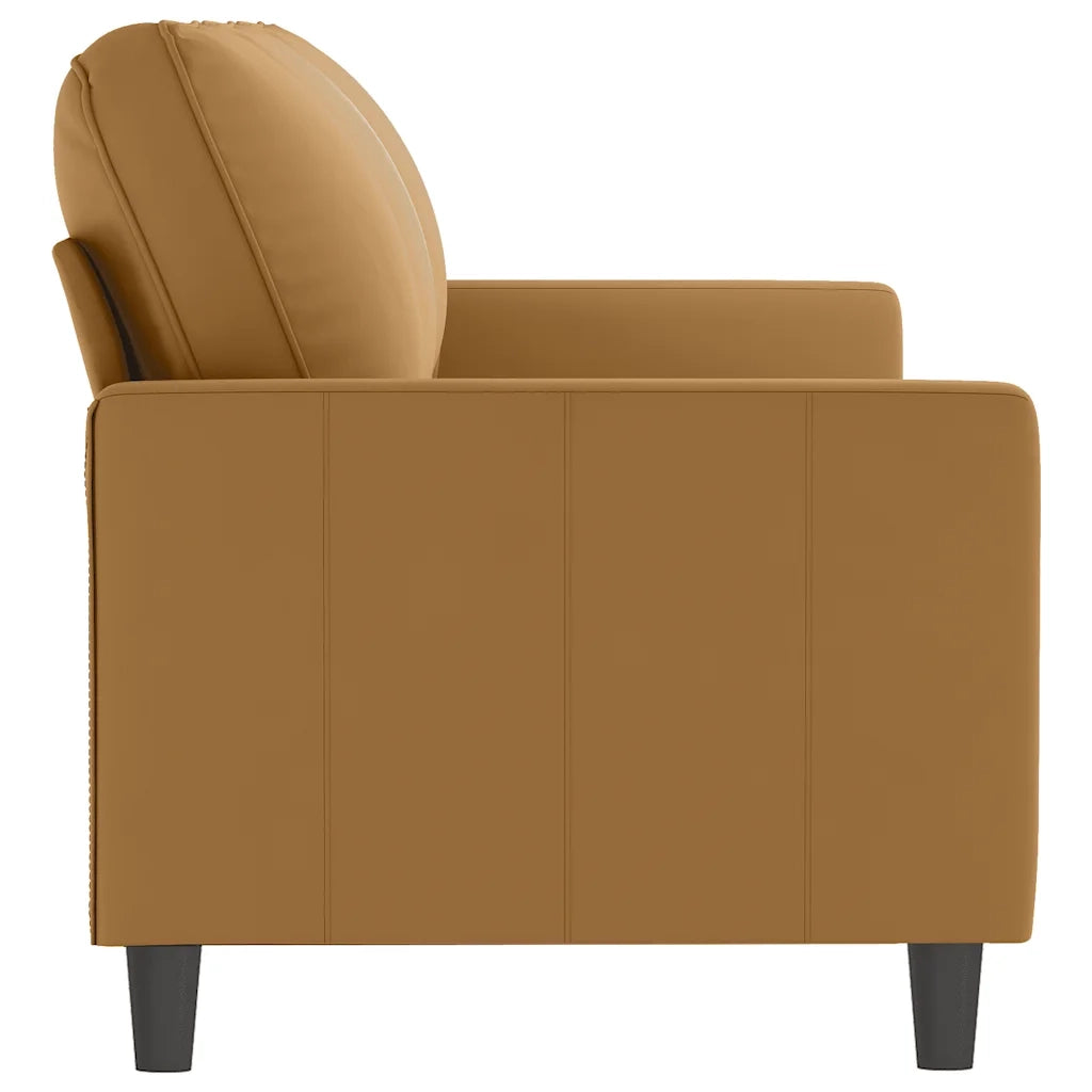 Divano a 3 Posti Marrone 180 cm in Velluto 359216