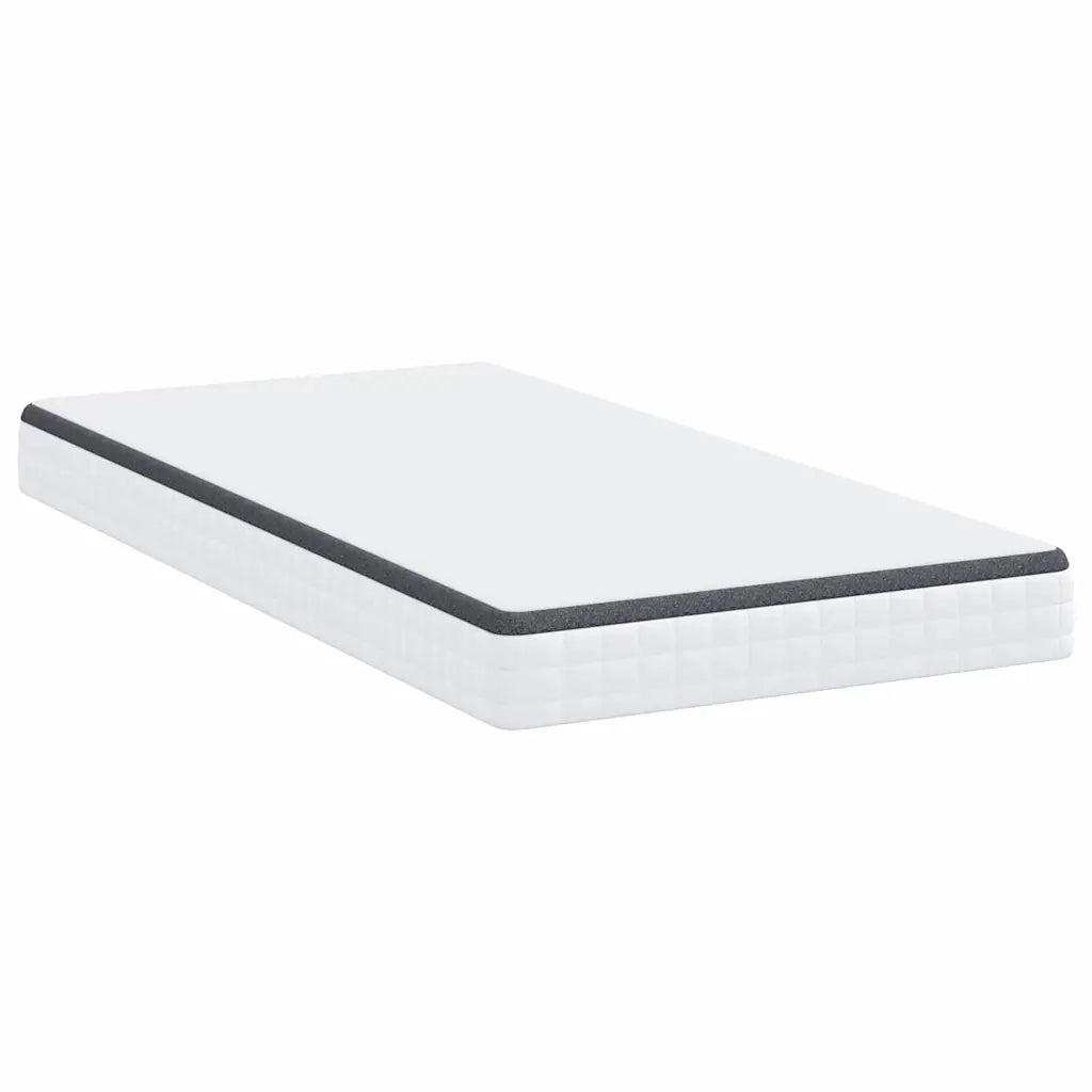 Materasso Bianco e Grigio 90 x 200 cm Molla Bonell