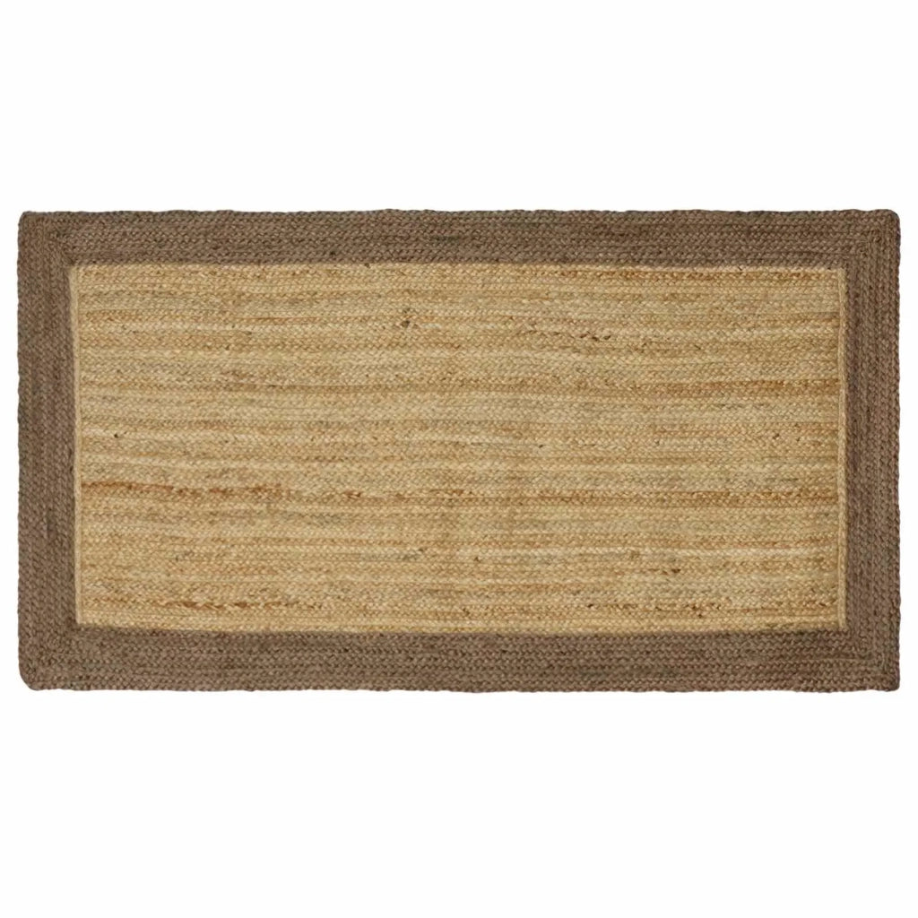 Tappeti per area Rettangolare Naturale e Grigio 80 x 150 cm 42010663