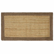 Tappeti per area Rettangolare Naturale e Grigio 80 x 150 cm 42010663
