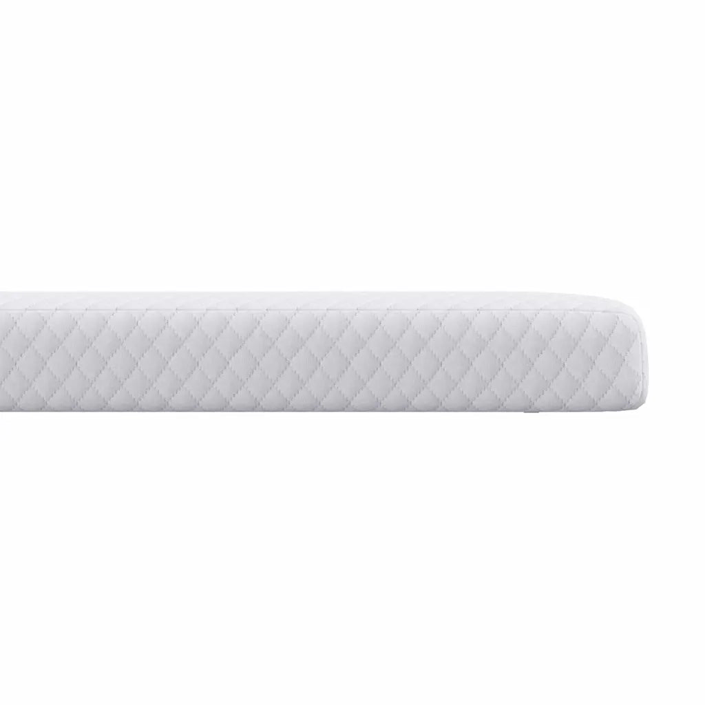 Topper per materasso-Materassino Bianco 100 x 200 cm Tessuto Jacquard 835193