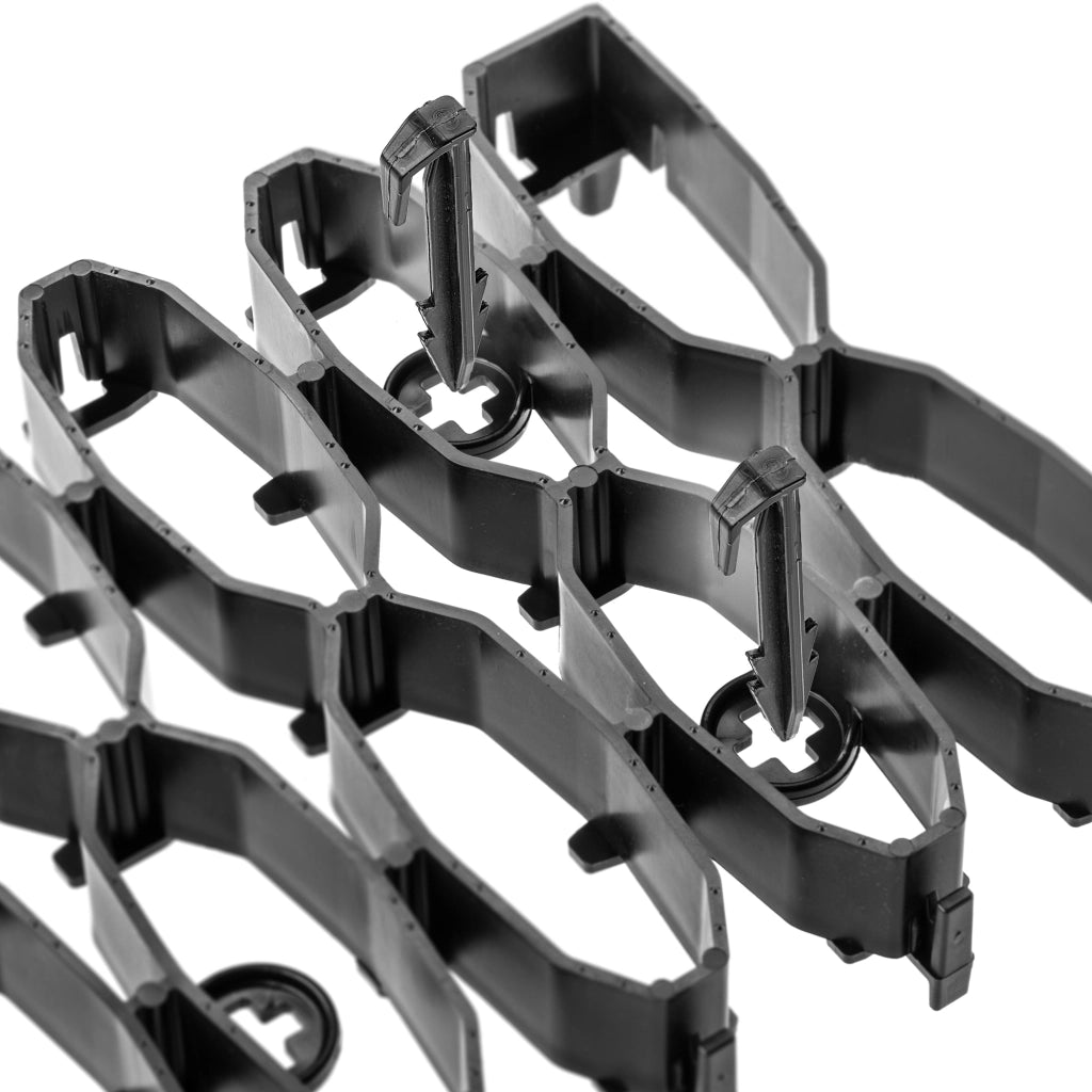 Griglia di protezione per prato KADAX per robot tagliaerba, ideale per superfici curve, 47 cm, set da 4 pezzi