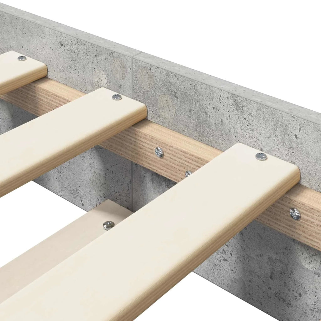 Struttura del letto Grigio Cemento 80 x 200 cm 8009054