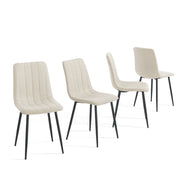 Set Elsern di 4 Sedie da Sala Pranzo Poltroncine Decorative - Beige [en.casa]