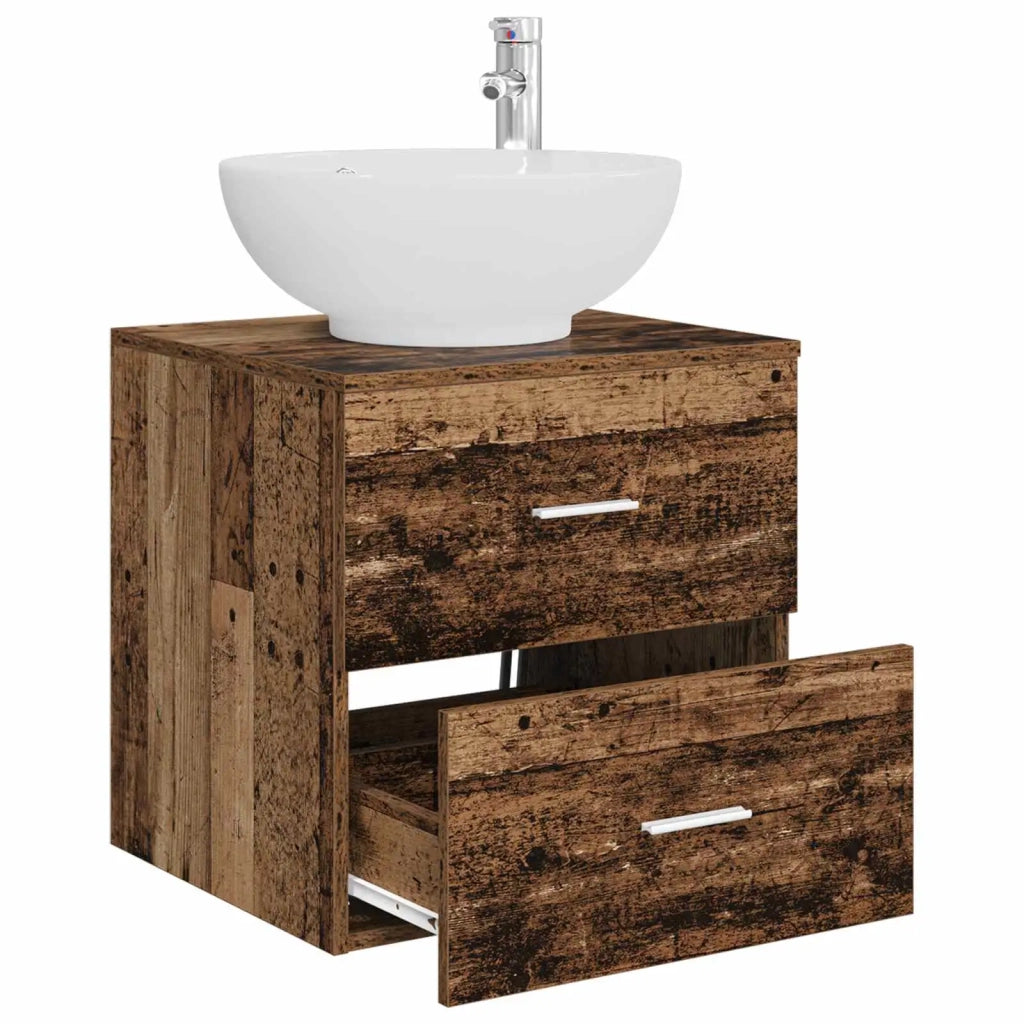 Mobile Lavabo da Parete Legno antico 49,5 x 44,5 x 66,5 cm 890308