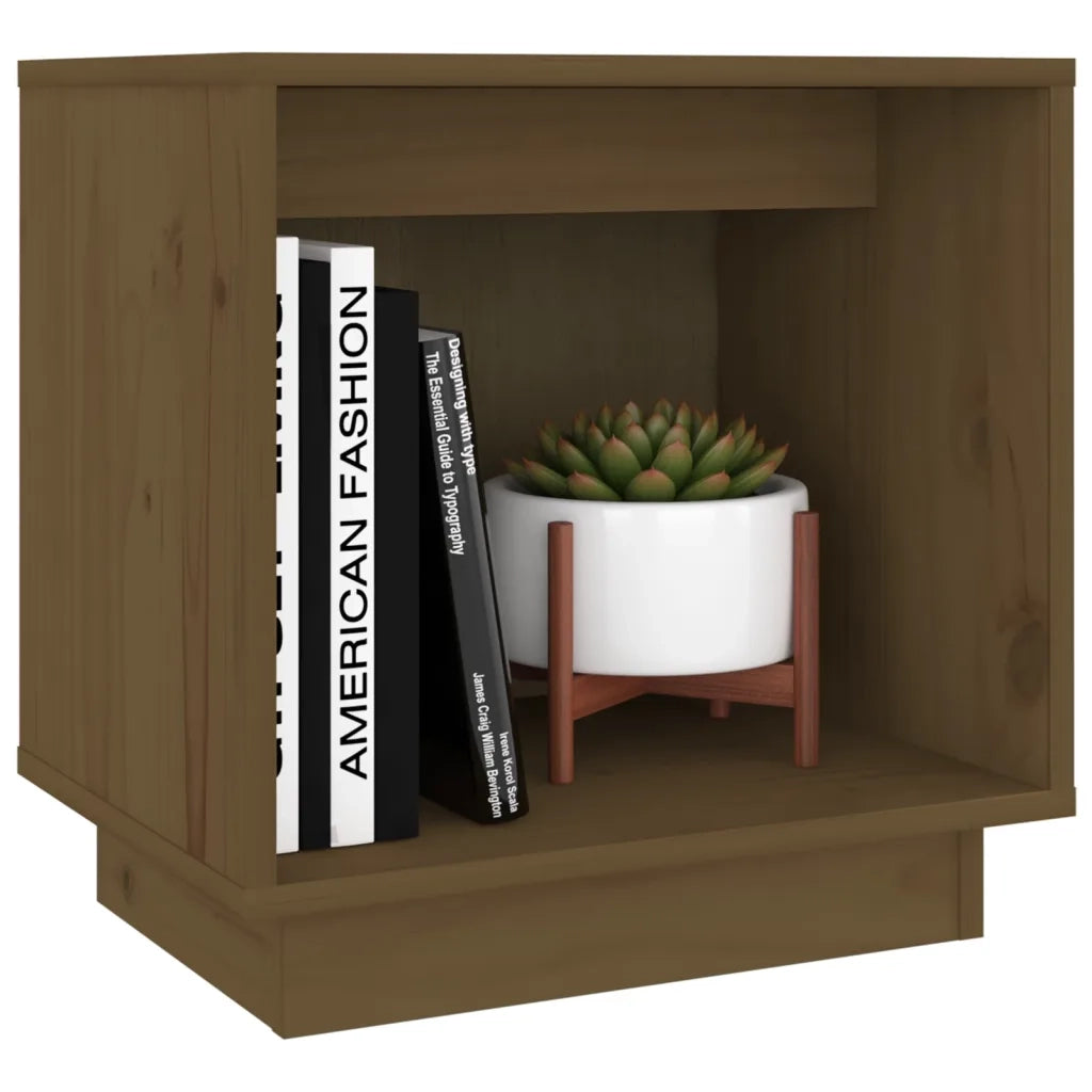 Comodini 2 pz Ambra 40x30x40 cm in Legno Massello di Pino 813342