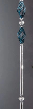 LUMETTO 1306 1 LUCE OTTANIO E CROMO ATTACCO E14 H.33CM