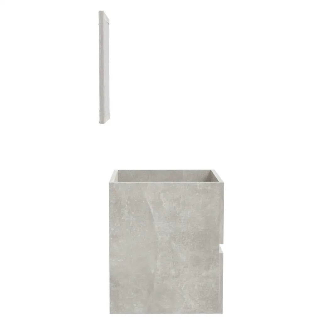 Mobile da Bagno con Specchio-Armadietto a Specchio da Bagno Grigio Cemento Legno Multistrato 426896