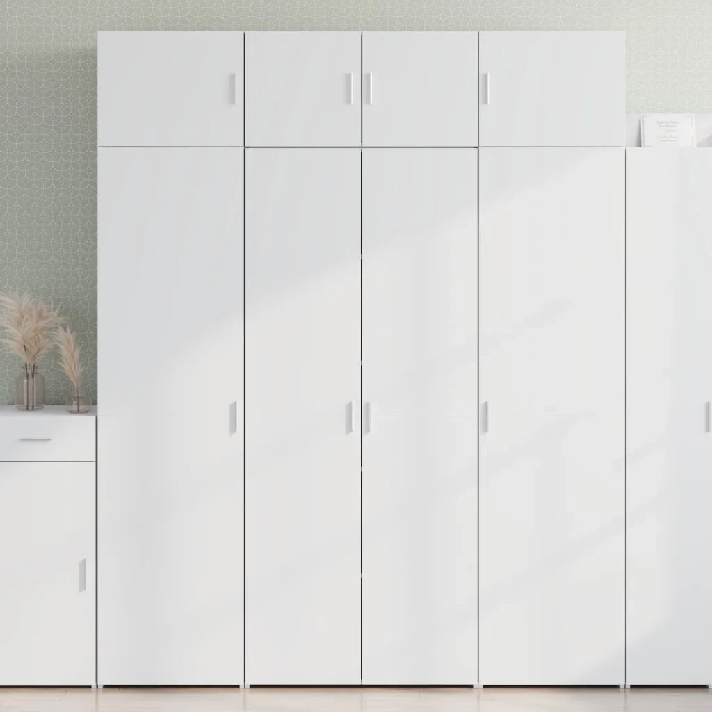 Credenza | Madia | Buffet da pranzo | Armadio da pranzo Bianca 80x42,5x185 cm in Legno Ingegnerizzato
