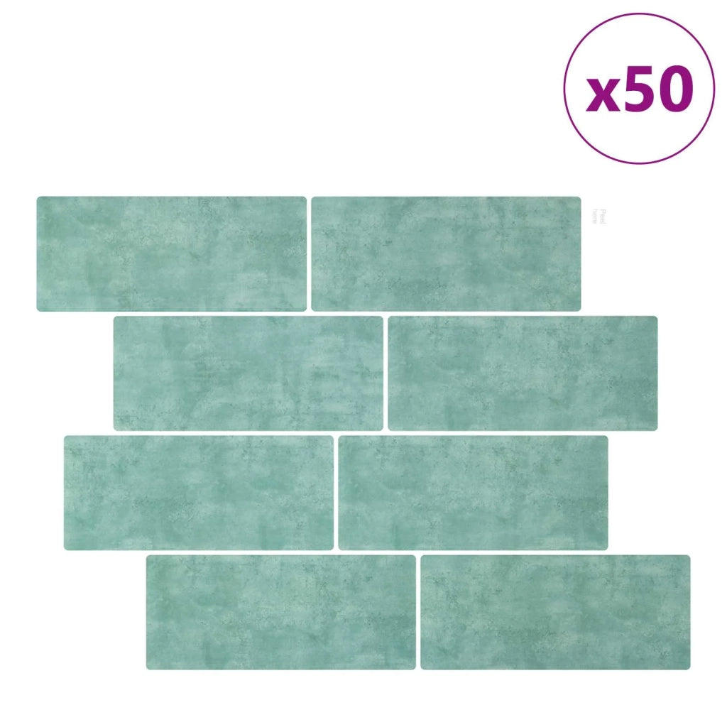 Piastrella subway 50 pcs Grigio Verde 29 x 21 cm 42046152