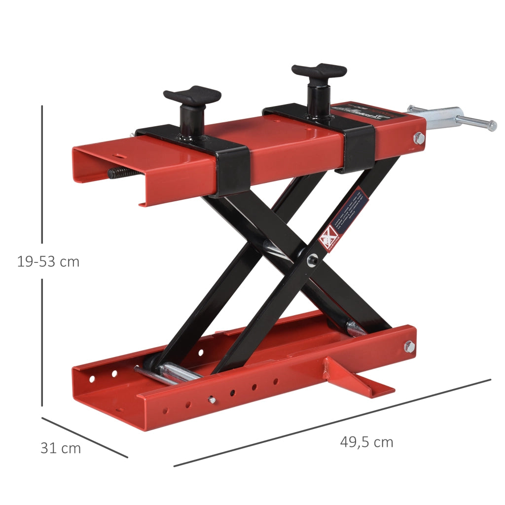 Piattaforma Elevatrice per Motociclette ¨C Minimal ¨C Nero e Rosso 500 kg
