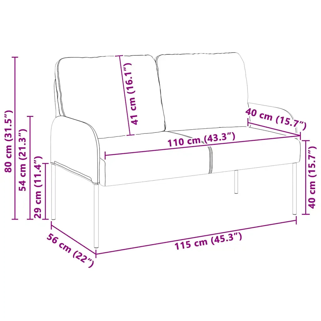 Divani con cuscino 110cm Rosa Legno compensato 42023458