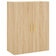 Pratico armadio a muro di design per camera da letto o ufficio 69,5 x 34 x 90 cm realizzato in legno composito di rovere Sonoma 02_0048577