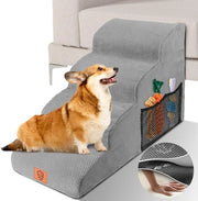 Scalete per Animali da 50 cm con 4 Gradini - Piastra Removibile con Gomma Antiscivolo per Cani e Gatti Piccoli - Lavabili