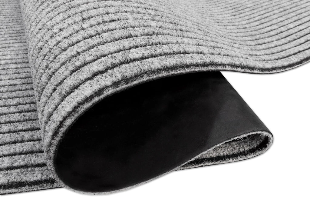 Passatoia Antiscivolo 100x280 Cm Corridoio Marciapiede Interno Esterno Tappeto Ingresso Righe Grigie