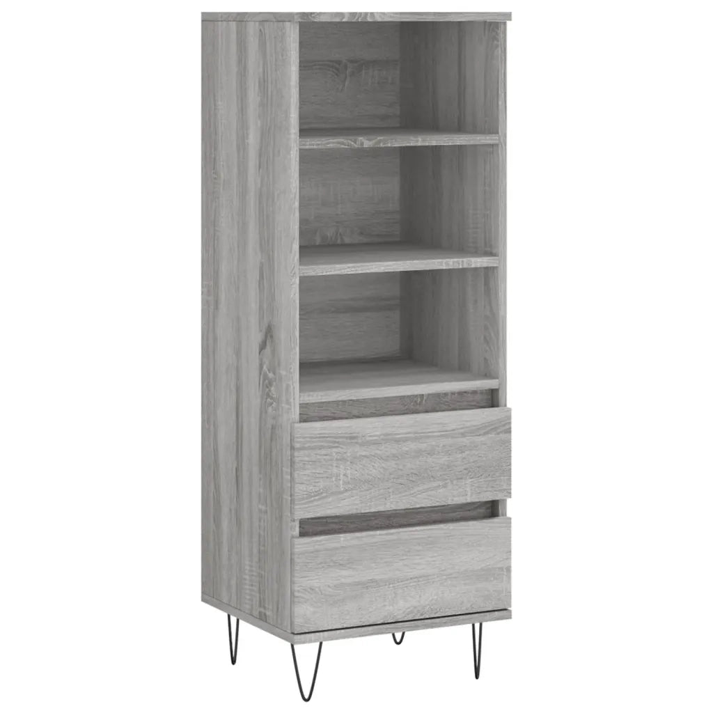 Credenza Grigio Sonoma 40x36x110 cm in Legno Multistrato 831514