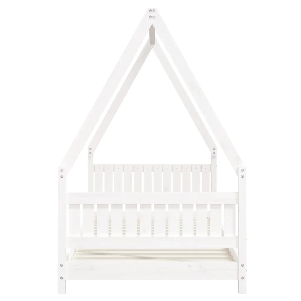 Giroletto per Bambini-Struttura Letto Bambini Bianco 90x200cm in Legno Massello di Pino 425827
