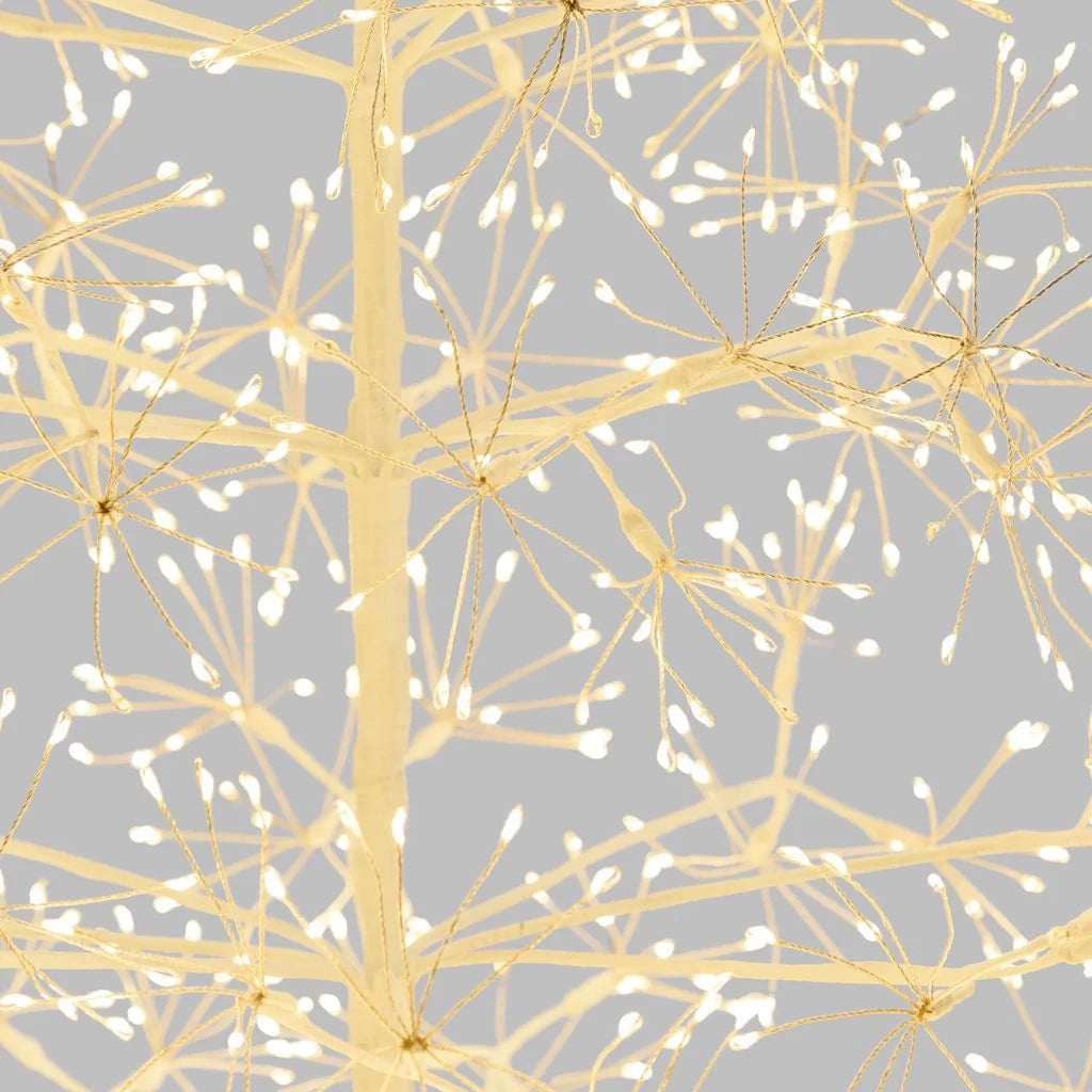 Albero Bianco con microled bianco caldo, uso interno - 1.8 METRI