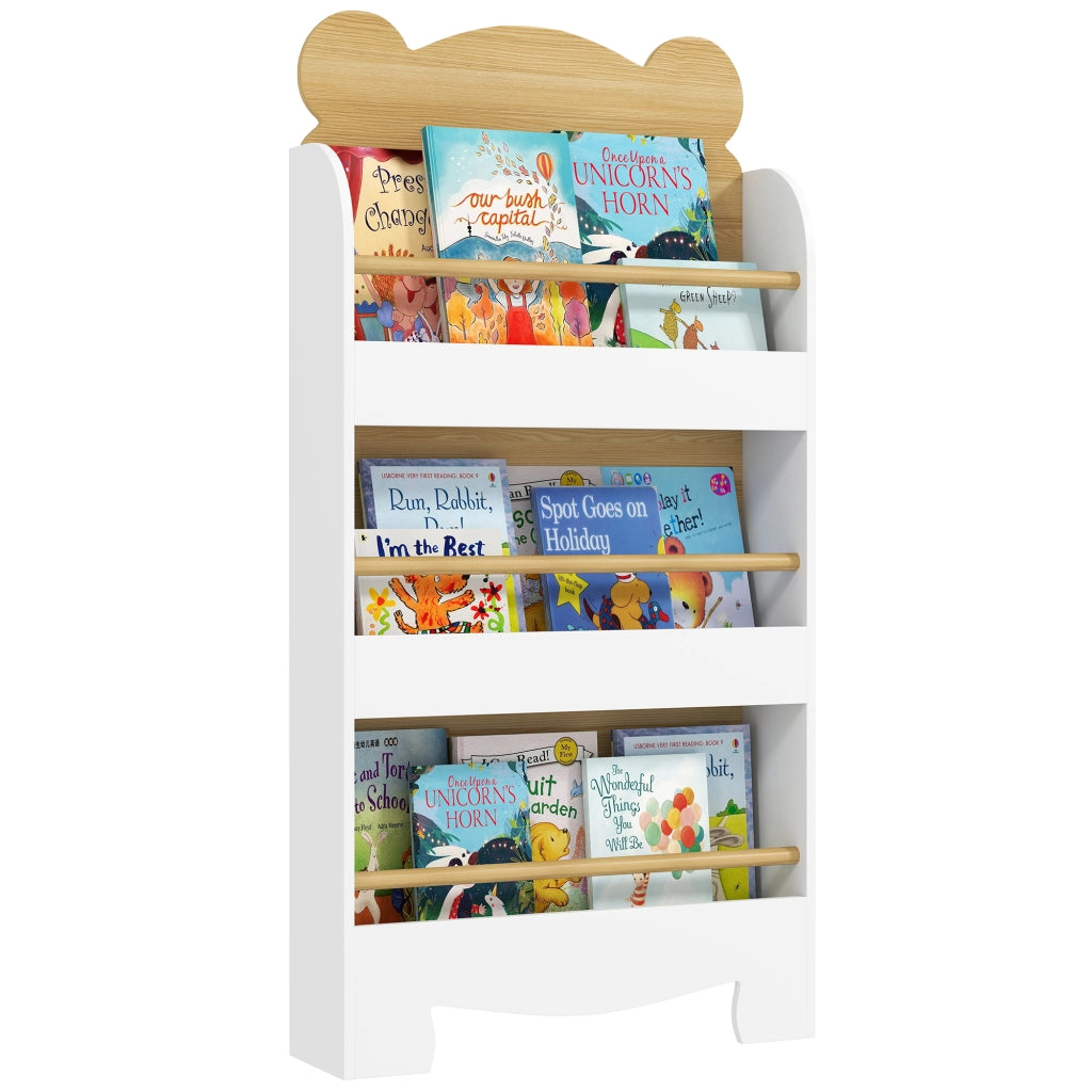 Libreria bambini 3 ripiani legno naturale ¨C Xylo ¨C cameretta stoccaggio libri