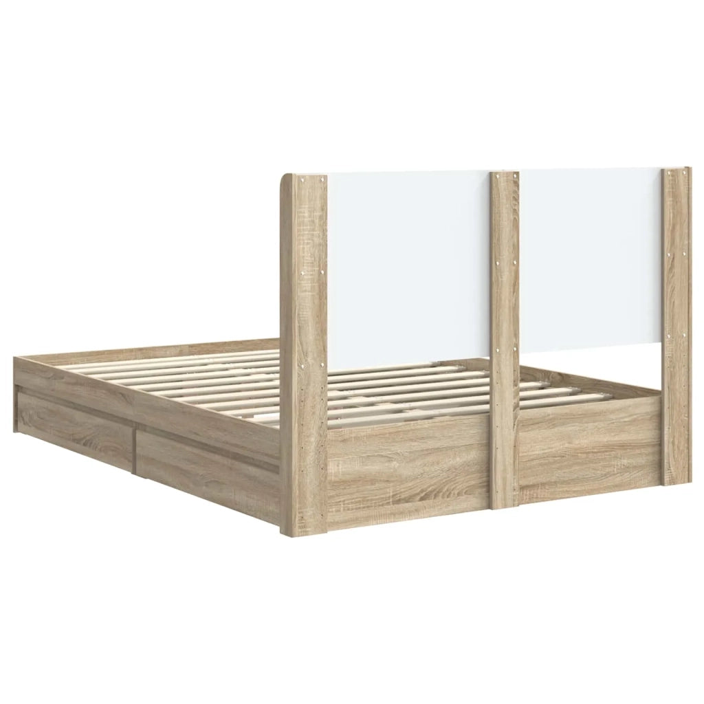 Letto da camera | Struttura del letto con stoccaggio e testata 3 pcs