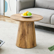 Tavolino rotondo effetto legno in MDF, Ø 50 cm, H 48 cm, portata fino a 120 kg