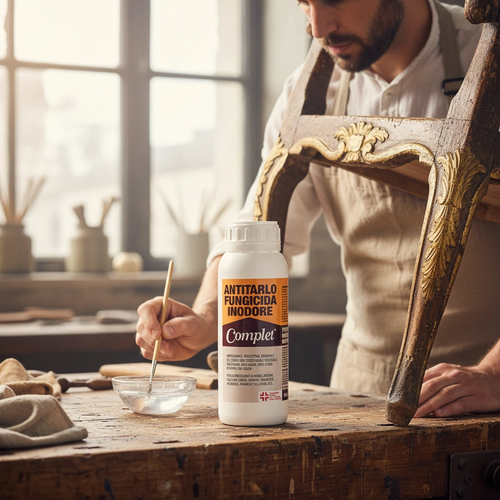 Complet antitarlo per legno fungicida inodore 500 ml