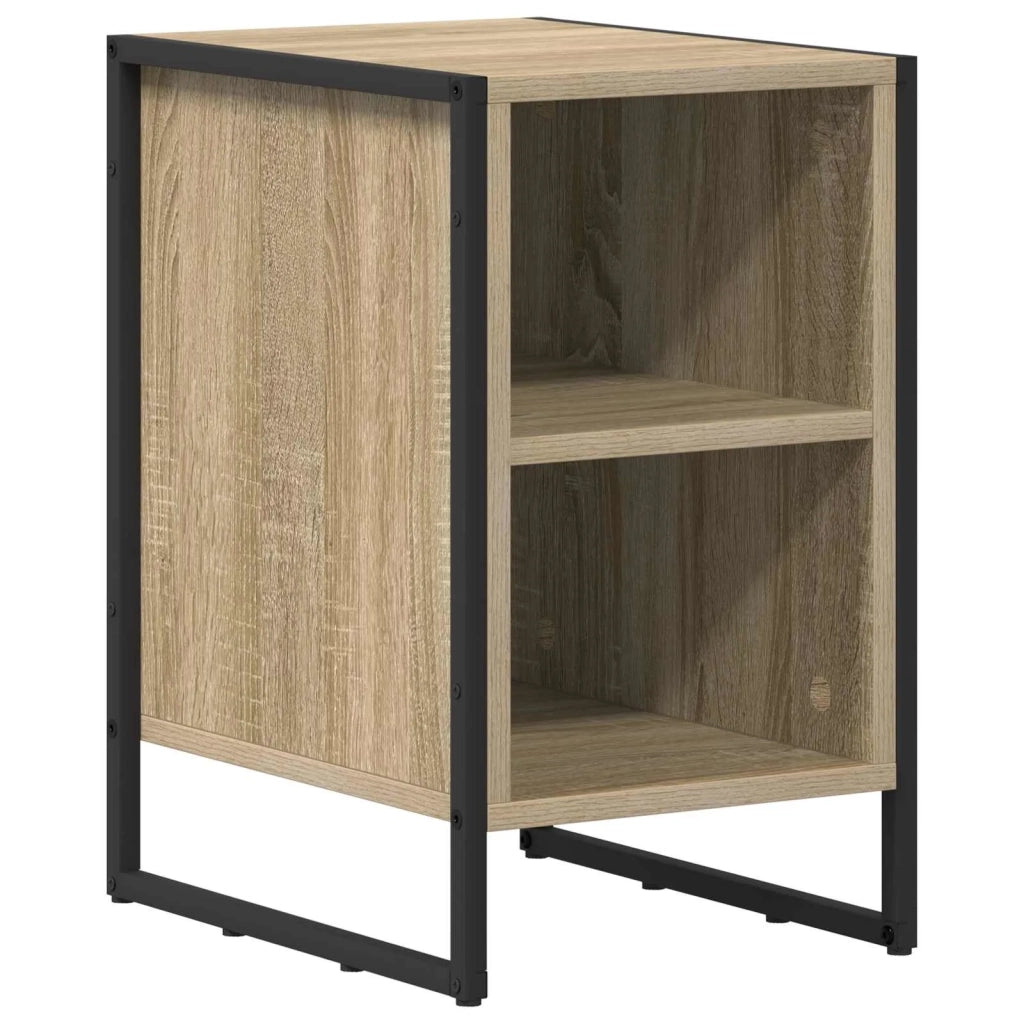 Comodino-Tavolino da notte Sonoma 39.5 x 30 x 50 cm Legno multistrato